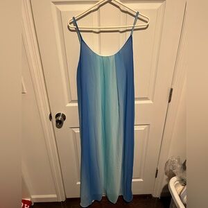 Blue Ombré Maxi Dress